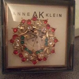 Vintage Anne Klein Christmas Broach